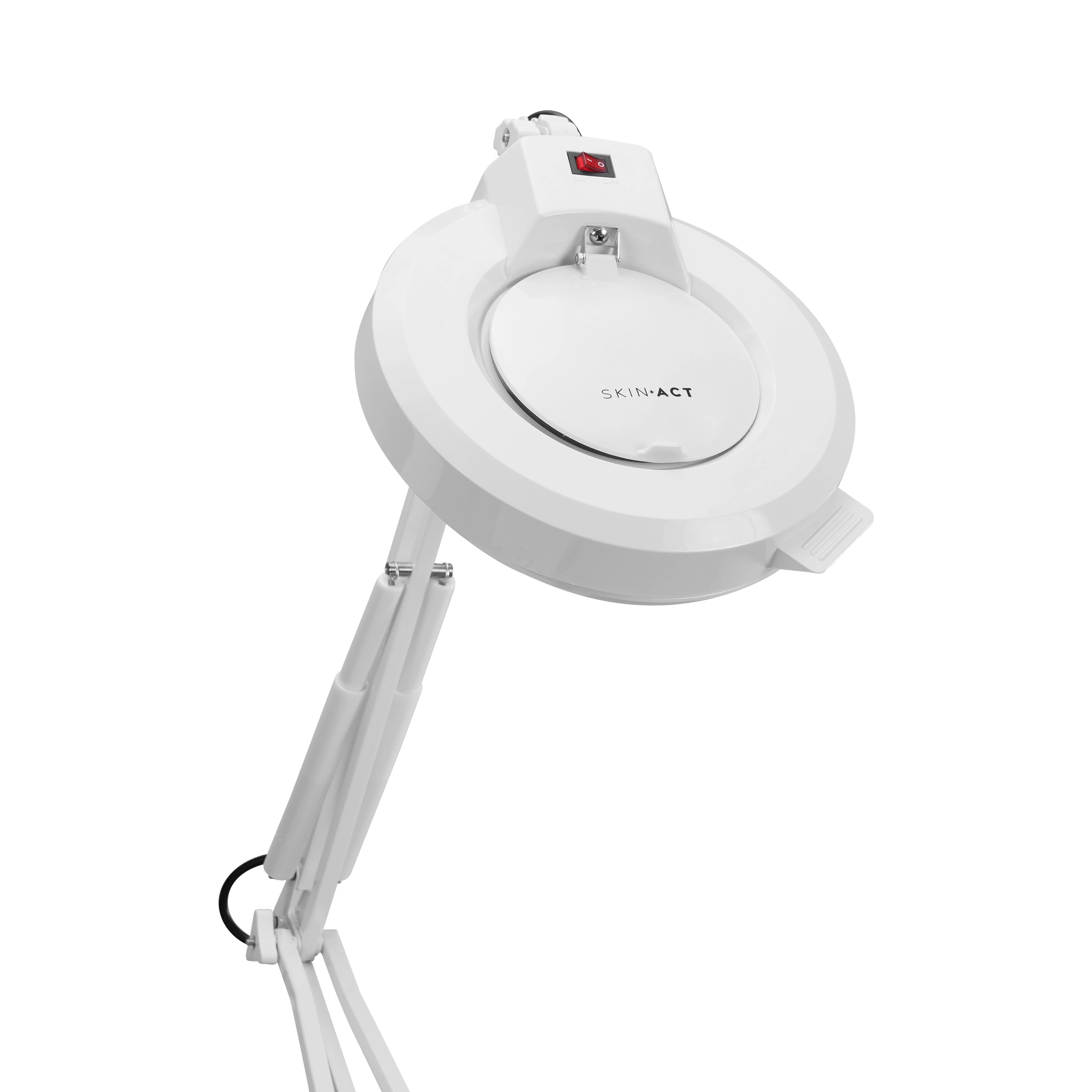 SkinAct Ozone Facial Steamer with 5-Diopter LED Magnifying Lamp